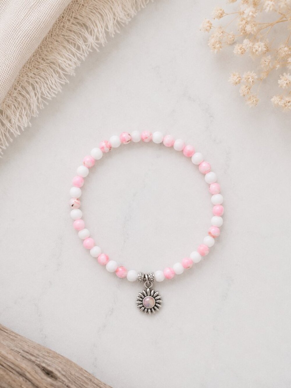 Beaded Sunflower Bracelet | Find the Light | Hope & Resilience Gift